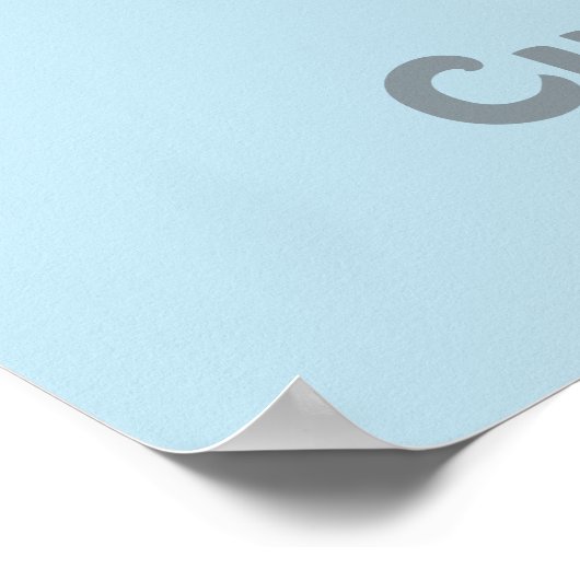 Niedlicher kleiner Drache Poster (Ecke)