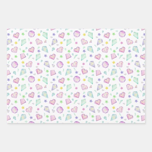 Niedlicher Kleiner Drache - Schleifpapier Geschenkpapier Set (Vorderseite 3)