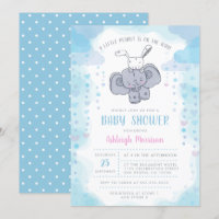 Niedlicher Kleiner Elefant & Baby Bunny Baby Boy D