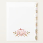 Niedlicher Kleiner Elefant mit Pumpkins Planer (Rückseite)