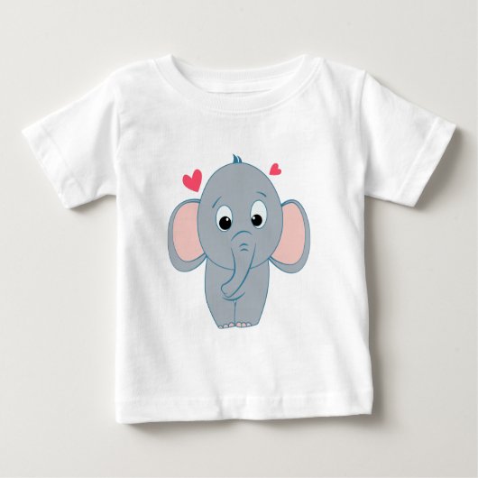 Niedlicher kleiner Elefant-T - Shirt (Vorderseite)