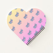 niedlicher kleiner Elefantenrosa Notizblock (Rückseite)