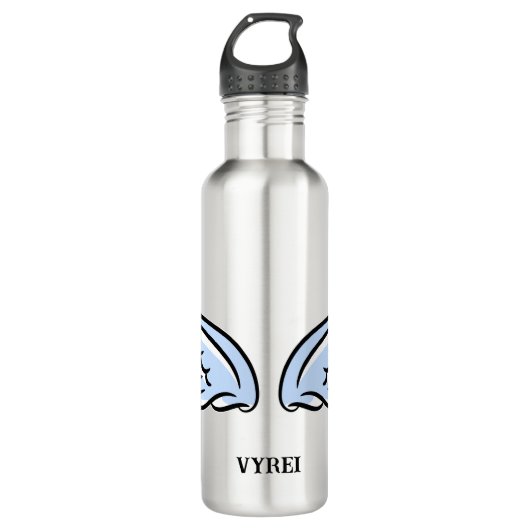 Niedlicher Kleiner Engel-Flügel Edelstahlflasche (Vorderseite)