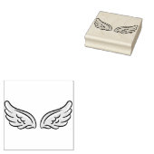 Niedlicher Kleiner Engel-Flügel Gummistempel (Stempel)
