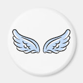 Niedlicher Kleiner Engel-Flügel Magnet (Vorne)