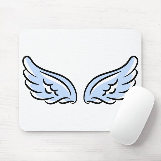 Niedlicher Kleiner Engel-Flügel Mousepad (Mit Mouse)