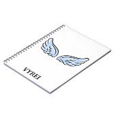 Niedlicher Kleiner Engel-Flügel Notizblock (Linke Seite)