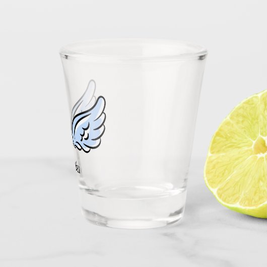 Niedlicher Kleiner Engel-Flügel Schnapsglas (Rechts)