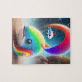 Niedlicher kleiner farbiger Fisch Puzzle (Horizontal)