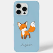 Niedlicher kleiner Fox auf blau Case-Mate iPhone Hülle (Rückseite)