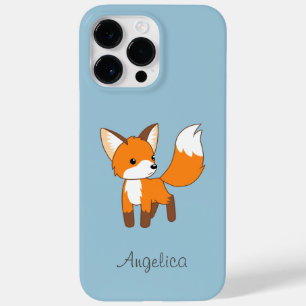 Niedlicher kleiner Fox auf blau Case-Mate iPhone 14 Pro Max Hülle