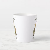 Niedlicher kleiner Frosch im Rollstuhl positiv. Milchtasse (Vorderseite)