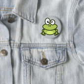 niedlicher kleiner Froschknopf Button (Beispiel)
