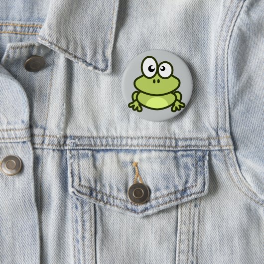 niedlicher kleiner Froschknopf Button (Beispiel)