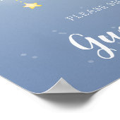 Niedlicher kleiner Fuchs auf dem Mond Gästebuch Po (Ecke)