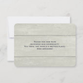 Niedlicher kleiner Fuchs hat das Foto im Winter au Dankeskarte (Rückseite)