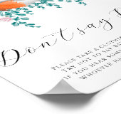 Niedlicher kleiner Fuchs in Blüte - Sag kein Baby  Poster (Ecke)