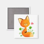 Niedlicher kleiner Fuchs Magnet (Vorderseite/Rückseite)