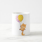 Niedlicher kleiner Fuchs mit Balloons Kaffeetasse (Mittel)