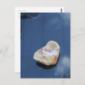 Niedlicher, kleiner, gemalt Einhorngestein Postkarte (Vorne/Hinten)