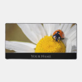 Niedlicher kleiner glücklicher Ladybug für positiv Schreibtischunterlage (Vorderseite)