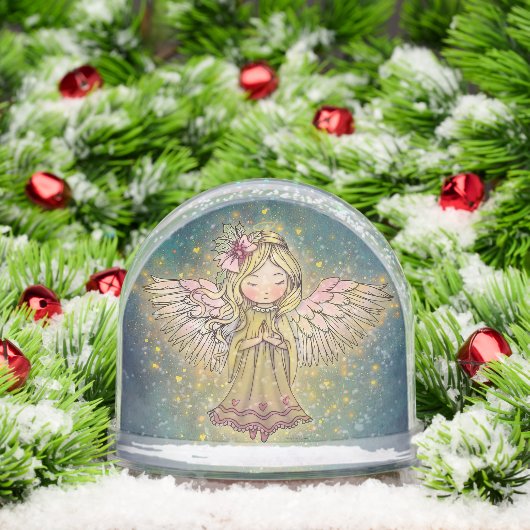 Niedlicher Kleiner Golden Engel Schneekugeln (Weihnachten)