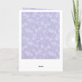 Niedlicher kleiner Hamster mit einer Blume "Vermis Karte (Rückseite)