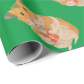 Niedlicher kleiner Hamster mit Weihnachtsgeschenk Geschenkpapier (Rolleneckpunkt)