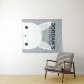Niedlicher kleiner Hasen Geburtstag Wandteppich (Beispiel (Horizontal))