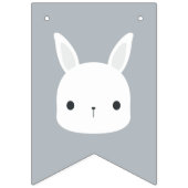 Niedlicher kleiner Hasen Geburtstag Wimpelkette (Erste Fahne)