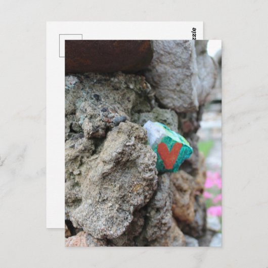 Niedlicher Kleiner Herzschlag versteckt in einer F Postkarte (Vorne/Hinten)