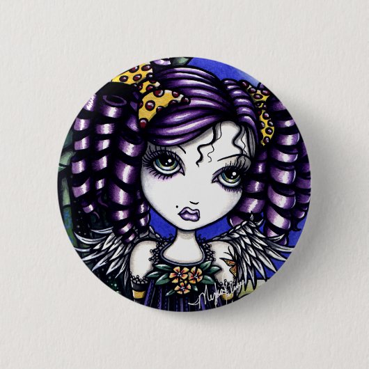 Niedlicher kleiner himmlischer Jenny-Knopf Button (Vorderseite)