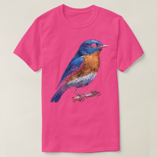 Niedlicher kleiner Hinterhofvogel, Osterblutvogel T-Shirt (Design vorne)