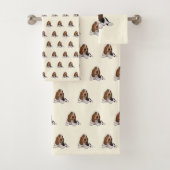 Niedlicher kleiner Hund Badhandtuch Set (Insitu)