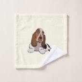 Niedlicher kleiner Hund Badhandtuch Set (Waschlappen)