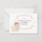 Niedlicher kleiner Hund Dankeschön Karte (Vorderseite)