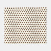 Niedlicher kleiner Hund Fleecedecke (Vorderseite (Horizontal))