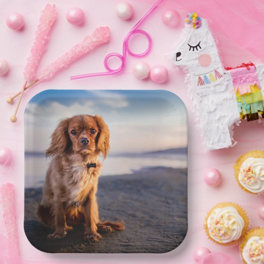 Niedlicher kleiner Hund Pappteller (Party)