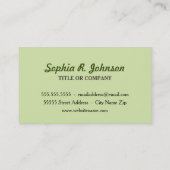 Niedlicher kleiner Igel im Wald Visitenkarte (Rückseite)