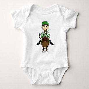 Niedlicher kleiner Jockey-Strampler Baby Strampler