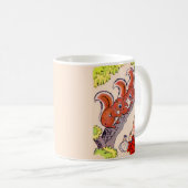 niedlicher kleiner Junge füttre niedliche Eichhörn Kaffeetasse (VorderseiteRechts)