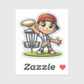 Niedlicher kleiner Junge Golfplatz Aufkleber (Blatt)