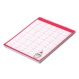 Niedlicher kleiner Kuchen Notizblock