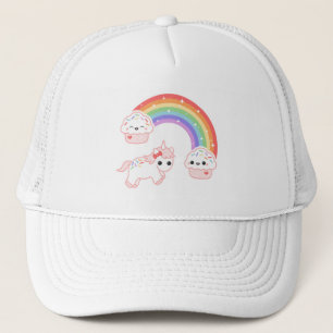Niedlicher kleiner KuchenUnicorn Truckerkappe