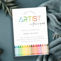 Niedlicher kleiner Künstler Crayon Regenbogen jede