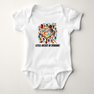 Niedlicher kleiner Künstler in der Ausbildung indi Baby Strampler