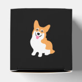 Niedlicher kleiner, lächelnder Corgi-Welpe Geschenkschachtel (Oben)