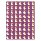 Niedlicher kleiner lächelnder Corgi-Welpe Tischdecke (Vorderseite)