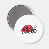 niedlicher kleiner Ladybug Magnet (Vorderseite/Rückseite)