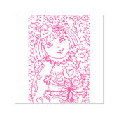 NIEDLICHER KLEINER LADYBUG MIT HERZBOUQUET, WUNSCH PERMASTEMPEL (Design)